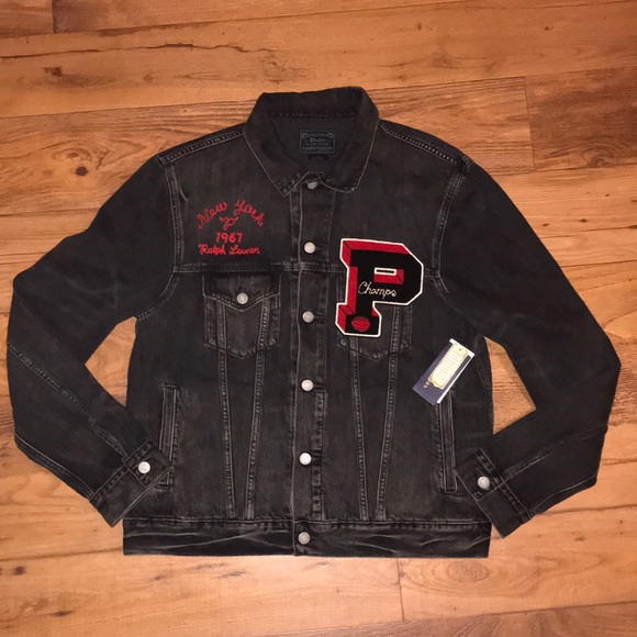 NWT POLO BY RALPH LAUREN BULLDOG VARSITY JACKET - Picture 2 of 8